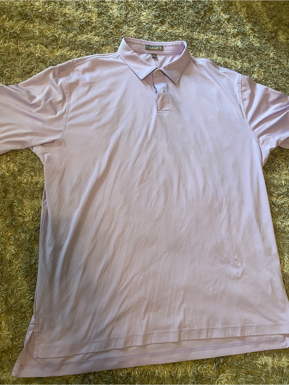 Peter Millar Men's Lavender Polo Shirt - Classic Short Sleeve